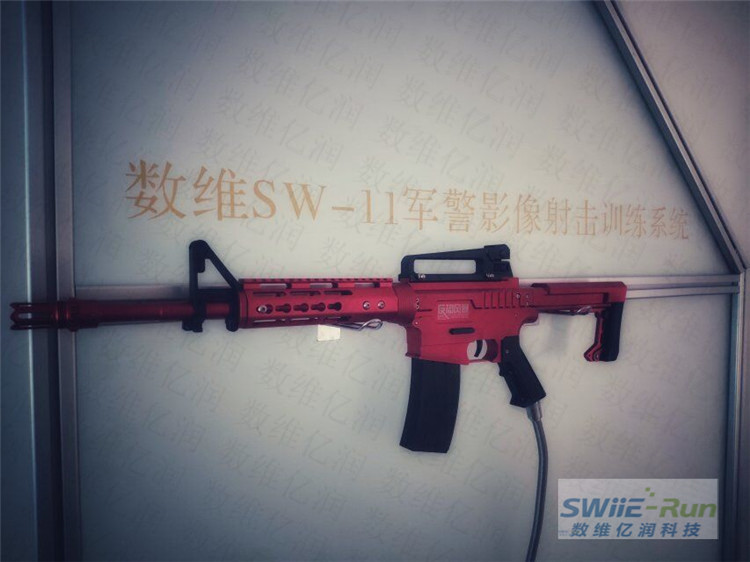 数维SW-11军警影像射击训练系统升级为M4金属模型，更为逼真